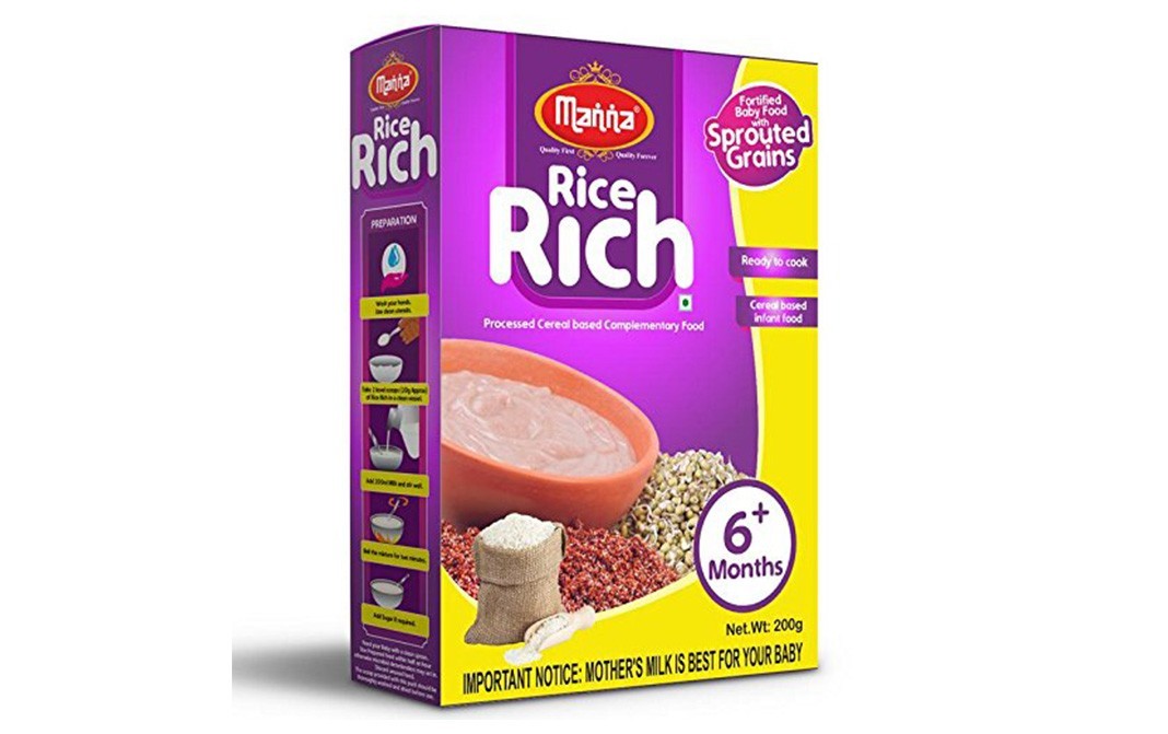 Manna Rice Rich, 6+ Months   Box  200 grams